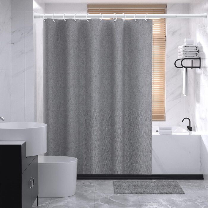 Держак для душу без свердління, штанга для душу з нержавіючої сталі, регульована, 85-160 см, чорний