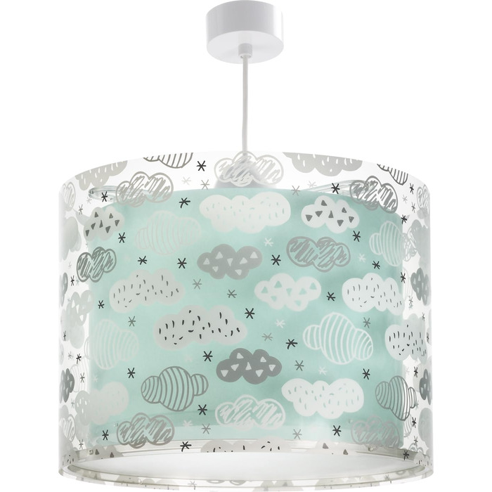 Dalber children's lamp pendant light hanging lamp Clouds green children's room lamp