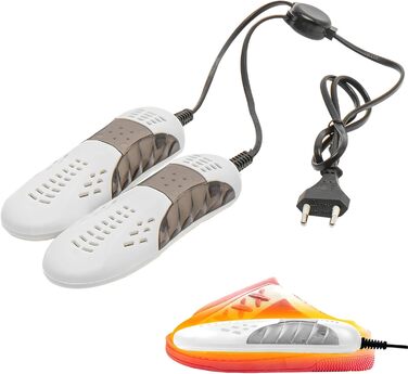 Електричний сушильник для взуття: сушильник для черевиків, гірськолижних черевиків, кросівок, сушильник для походів, дезодоратор, білий