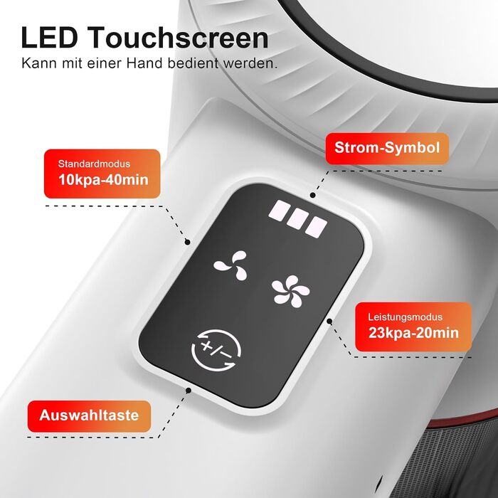 Бездротовий акумуляторний пилосос - потужний вертикальний пилосос для твердих поверхонь та килимів, видаляє шерсть тварин