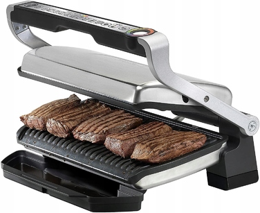 Електричний контактний гриль Tefal OptiGrill GC705D16, сріблястий/сірий, 2000 Вт