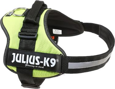 Шлейка для собак K9 Powergeschirr, розмір XL/2, неонова чорна