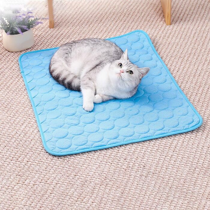 Килимок охолоджуючий для собак 150x100 см, самоохолоджуючий, для собак та котів, блакитний, літо, XXL