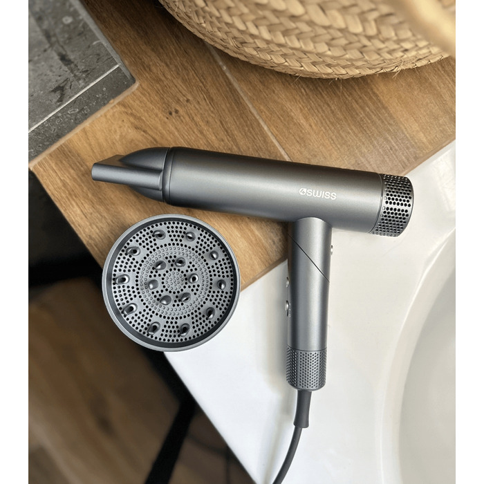 Фен для волосся 4Swiss F424 AirPower+ 1700 Вт, складаний, з дифузором