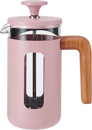 Френч-прес La Cafetière Pisa 350 мл, боросилікатне скло, нержавіюча сталь, рожевий, для меленої кави та чаю