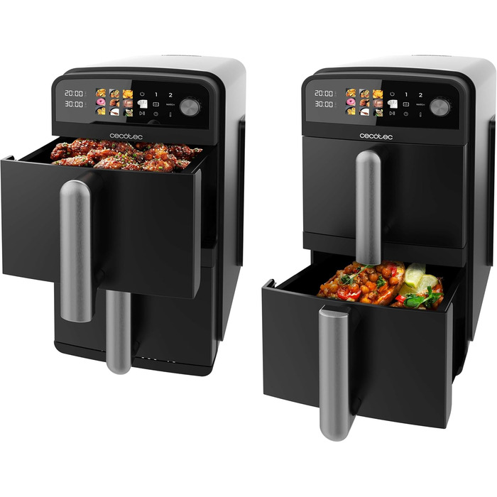 Фритюрниця Cecotec Cecofry DuoLevel 10.000, 10 л, 2400 Вт, сенсорне управління, 6 програм, контейнер 5 л