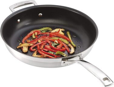 Набір сковорідок Le Creuset з нержавіючої сталі 3-шарової, 2 шт, Ø 24-28 см, сріблястий, для всіх плит (індукція, духовка)