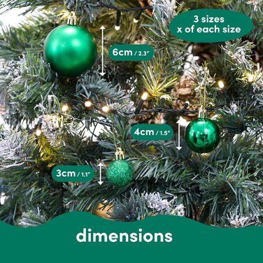 50 шт. ялинкові кулі 