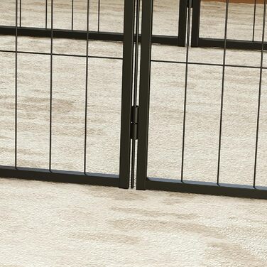 PawHut Вольєр для цуценят з 6 секціями, 160x80x60 см, для собак, котів, цуценят, всередині та зовні