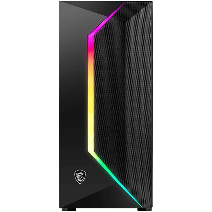 Корпус ПК MSI MPG 100R Mid-Tower для E-ATX з темперованим склом, Airflow, Mystic Light, підтримка 2x 360mm кулерів