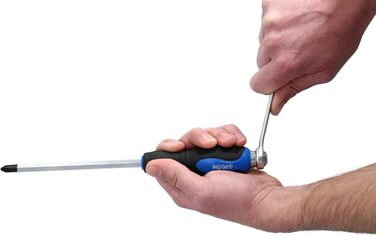 Набір ударних викруток BRILLIANT TOOLS BT034012, 12 шт, з ковпачком для ударів [KS TOOLS]