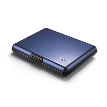 Гаманець ÖGON DESIGNS Smart Case Big Stockholm з алюмінію, велика місткість, RFID захист, Navy Blue