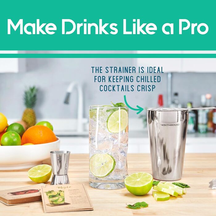 Mixology Bartender Set with Stand - Complete Cocktail Making Kit