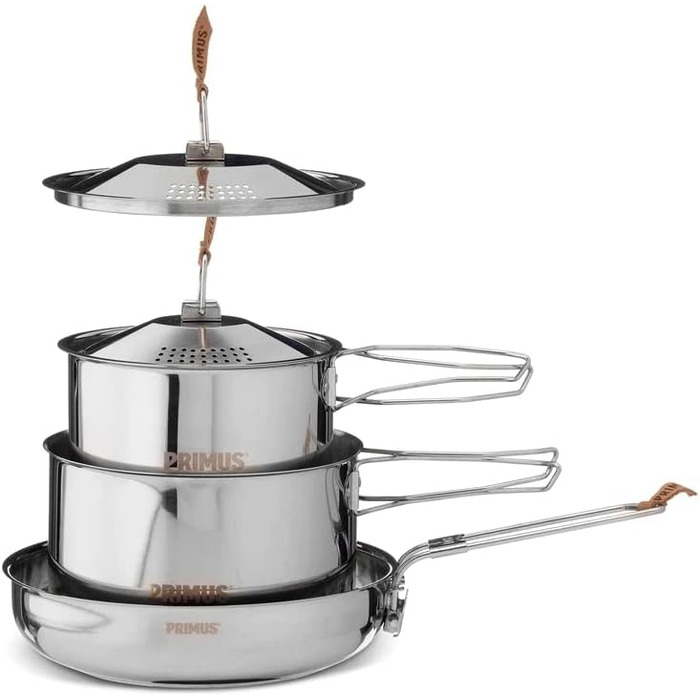 Набір посуду Primus Campfire Cookset L для кемпінгу та приготування їжі на відкритому вогні