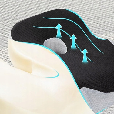 Подушка для сидіння з ефектом пам'яті (Memory Foam) та протиковзаючим покриттям