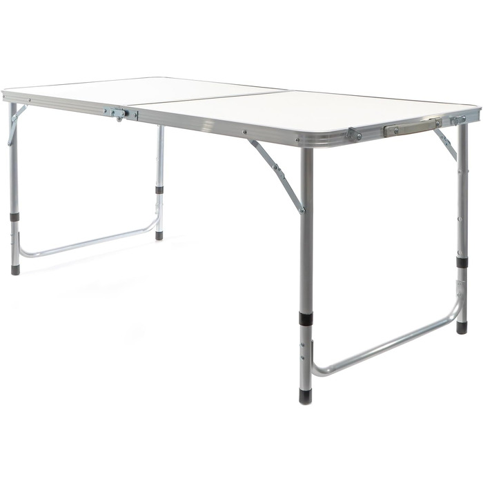 Зручний складаний туристичний стіл з регулюванням висоти 54/61/70 см. Алюмінієвий каркас, стільниця з МДФ, портативний, багатофункціональний, буфетний, для кемпінгу, саду та відпочинку (120x60x70 см)