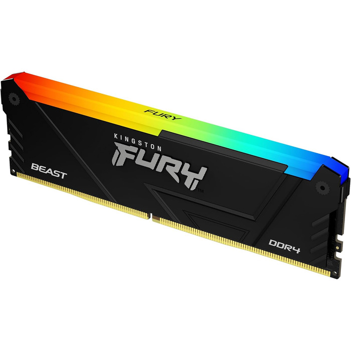 Kingston FURY Beast RGB DDR4 3200MHz 16GB (8GB x 2) DIMM Пам'ять RAM для ПК, CL16