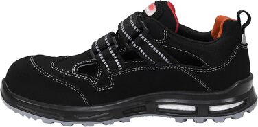 Робочі черевики ELTEN Scott XXT ESD S1PS, текстильні, чорні, для жінок та чоловіків, з пластиковою захисною капами (легші за сталеві), спортивні, 37 EU