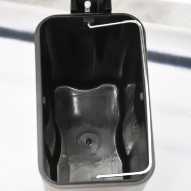 Відро для сміття HOMCOM 5L з педаллю, відро для косметики, контейнер для сміття з кришкою та педаллю, сміттєвий бак з внутрішнім відром, сміттєве відро для ванної кімнати, вітальні, офісу, метал, сірий, 29,2 x 14 x 32 см | Aosom