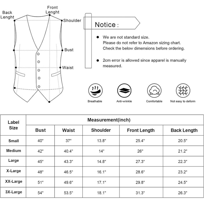 Чоловіча жилетка Alizeal для ділового костюма, однотонна, класичний крій, смокінг, чорна, L