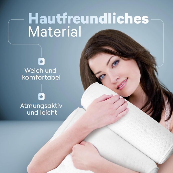 Bath Pillow • Ergonomic & Muscle-Relaxing Premium Bath Pillow • New 5D Special Foam • German Design • Climate Neutral & Sustainably Produced • Bath Pillow Neck Pillow Bathtub
