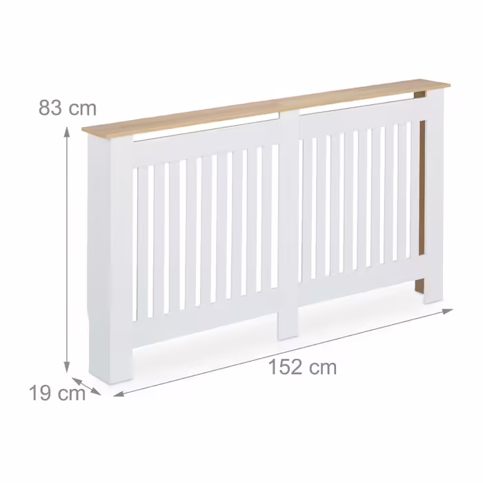 Relaxdays Radiator Cover with Slats