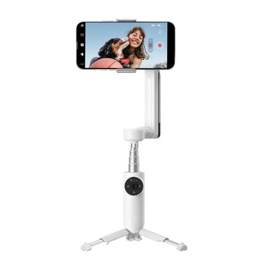 Insta360 Flow - Gimbal для смартфона з автотрекінгом, 3-осьова стабілізація, вбудований селфі-стік та штатив, білий