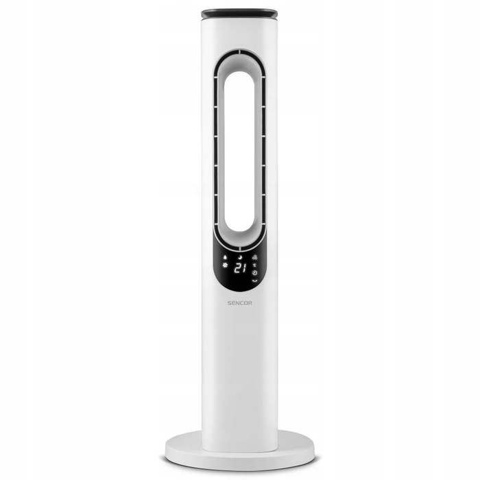 Колонний безлопатевий вентилятор Sencor SFT 3703WH, 95 см, LED-дисплей, з пультом керування