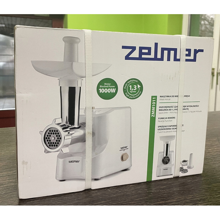 М'ясорубка Zelmer ZMM1011, біла, 1000 Вт