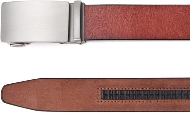 Чоловічий ремінь на пряжці, автоматична застібка, 35 мм, регульований, 130 см (Y-коричневий)