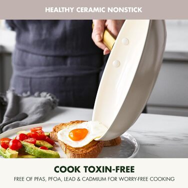 Набір сковорідок GreenPan Reserve: антипригарне покриття Ceramic, 20.3 см та 25.4 см, без PFAS, для плити та духовки