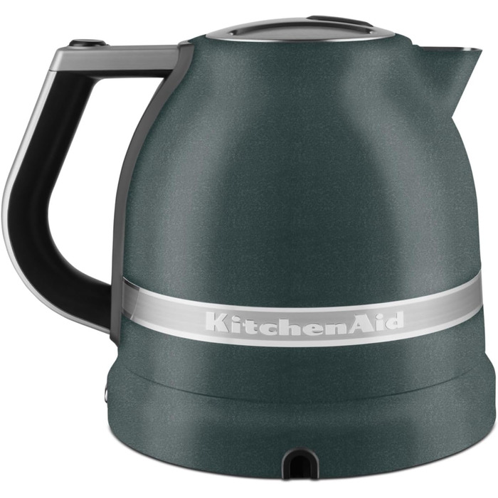 KitchenAid Kettle with Temperature Setting from 50 to 100°C | Tea Kettle with Temperature Display and Scale Filter 1.5L | Electric 2400 Watt | Stainless Steel | Pebbled Palm Green 1.5 Liter Pebbled Palm