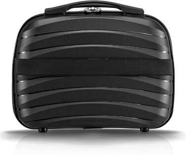 Набір валіз Zelsius 4 шт., чорний | Чотири валізи з жорстким корпусом, TSA замком, подвійними колесами та внутрішнім роздільником | Валізи ручної поклажі, набір валіз з жорстким корпусом 4 шт., велика валіза, дорожній набір