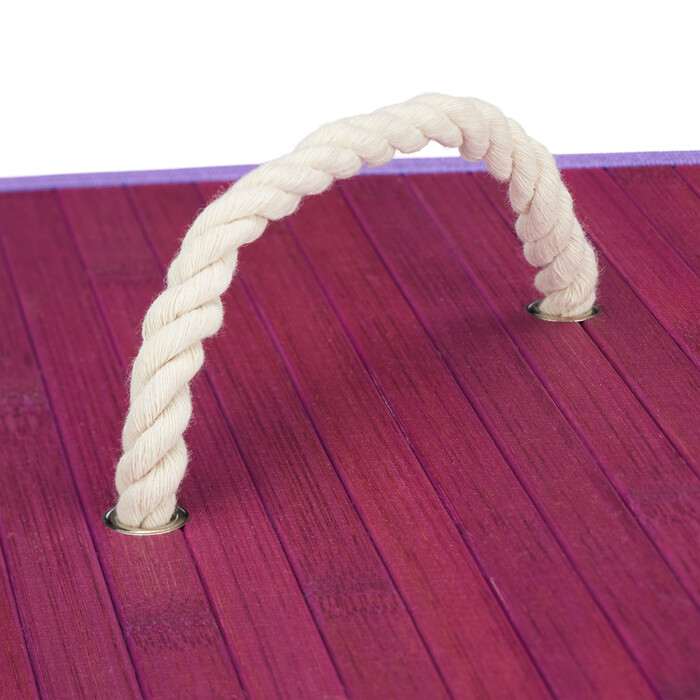 Relaxdays Bamboo Laundry Basket