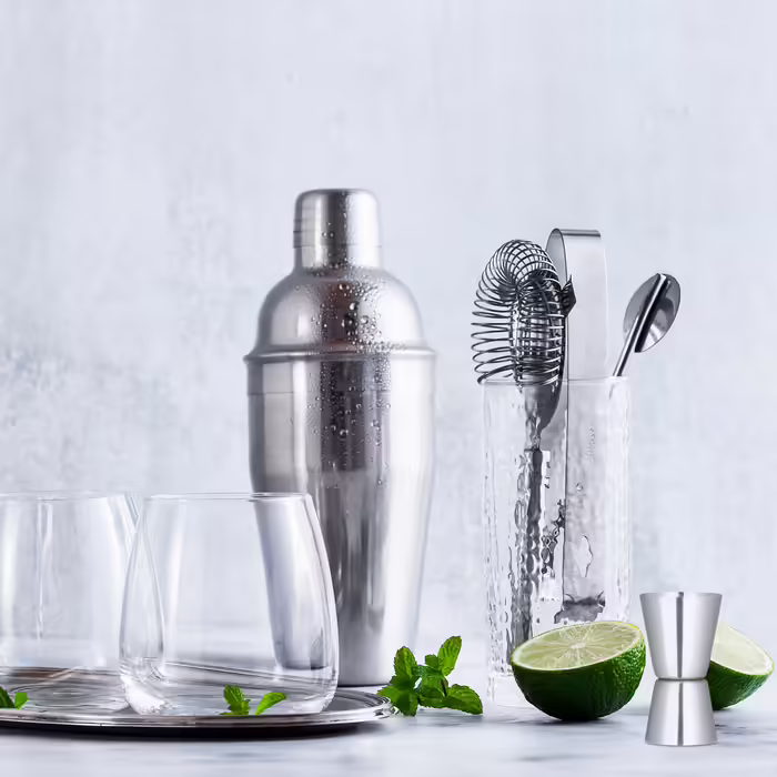 Relaxdays Stainless Steel 5-Piece Cocktail Set