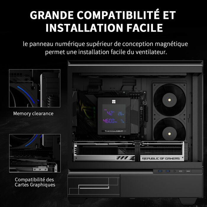 TR Phantom Spirit 120 EVO: цифровий кулер для CPU з дисплеєм, 7 теплових трубок, підтримка AM4/AM5/Intel lga1851/1700/1150/1151/1200/2011