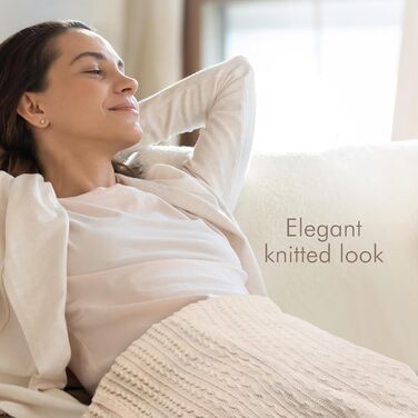 Електрична гріюча ковдра Promed з автовимкненням, миюча, 180x130 см, 10 температурних режимів, для шиї, плечей та спини (Бежева)