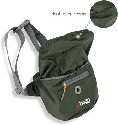 Сумка на плече для собак BOGG з дозатором пакетів для вигулу та контейнером для відходів (Buster Green)