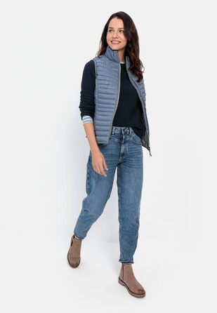 Жилет жіночий Camel Active зі стеганого переробленого поліаміду (50, Димчасто-блакитний)