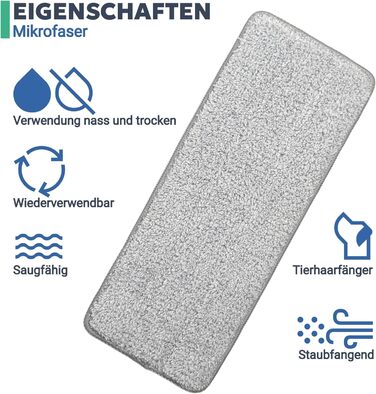 Система чистої води: комплект для миття підлоги, самоочищення, мікрофібра (3 мікрофіброві серветки)