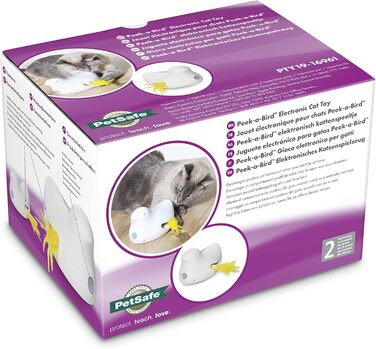 PetSafe Cat Toy, Interactive Engagement Toy with Timer, 3 AA Batteries Required (Peek-a-Bird)