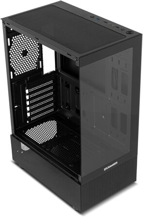 Корпус для ПК NOX Xtreme Products Hummer Vision Black – Mid-Tower ATX/Micro ATX з загартованим склом, підтримка 5 вентиляторів, USB 3.0