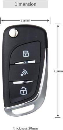 Автосигналізація EASYGUARD EC003N-V з PKE, безключовим доступом, дистанційним запуском двигуна та системою Keyless Go, універсальна, 12В