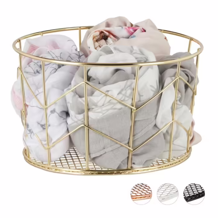 Relaxdays Metal Wire Basket Round
