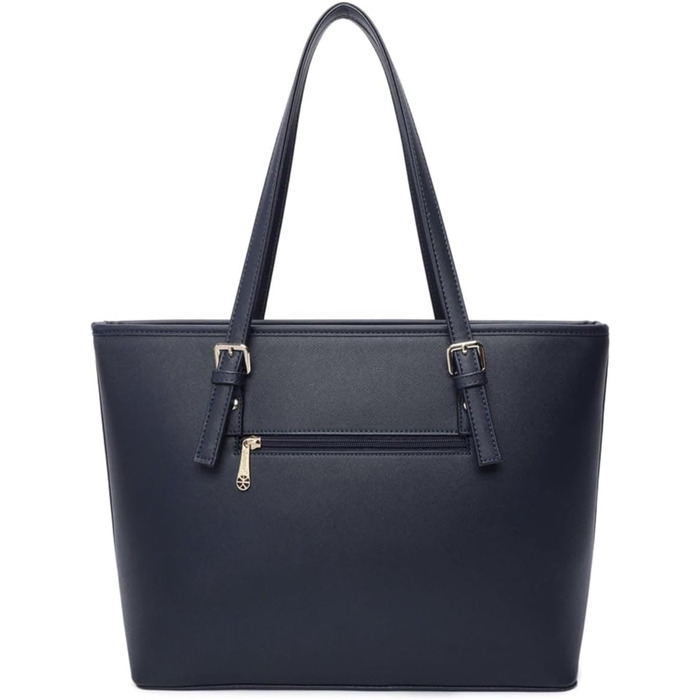 Сумка жіноча Gallantry Paris Shopper синя для документів A4 з блискавкою - сумка для роботи, навчання, плечова