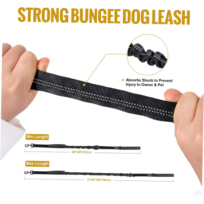 Набір для безпеки собак Onetigris: ремінь та повідки 3-в-1, міцний нейлон, відбиваючий елемент, карабіни