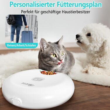 Автоматичний дозатор корму для котів та маленьких собак Ownpets - 6 прийомів, з охолодженням, програмований