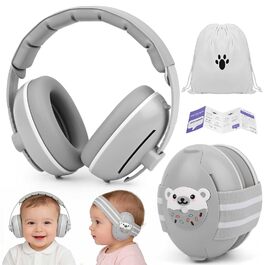 Навушники для захисту від шуму для малюків 2-в-1, 25dB, до 48 місяців, для дому та подорожей