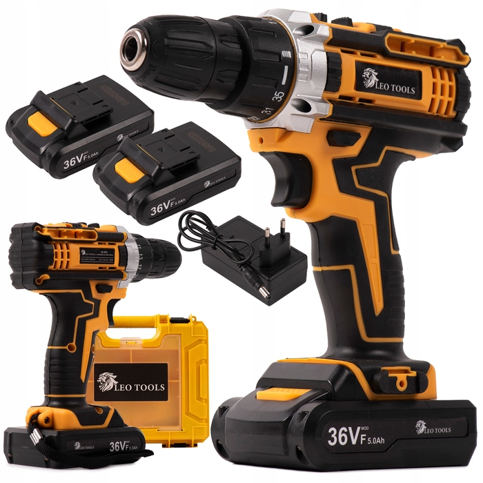 Акумуляторний шурупокрут LEO TOOLS 36V — потужний бездротовий інструмент