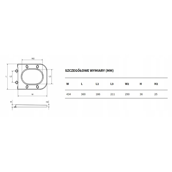 Кришка для унітаза Excellent біла, duroplast, з плавним опусканням CENL.3515.500.WH